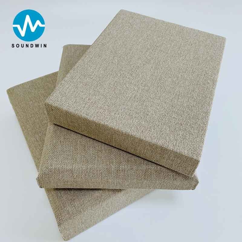 Tabla de absorción de sonido suave para salas de audio Cine Decoración de paredes anti-colisión Paneles de tela para salas de reuniones